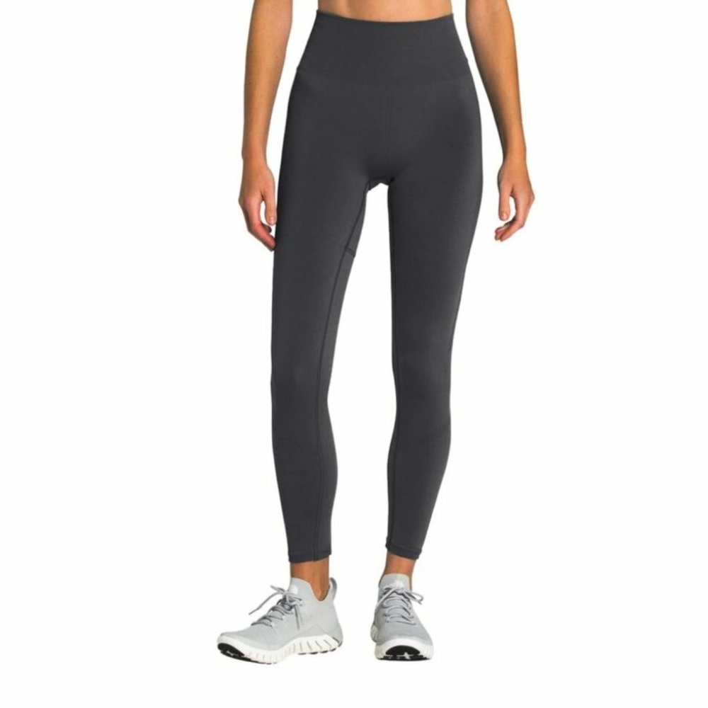 The North Face Seamless Teknitcal Tights Size S Gray High Waist Ankle Length